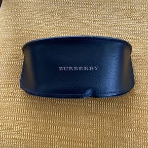 Burberry Sunglasses Case with Raised Metal Exterior Lettering